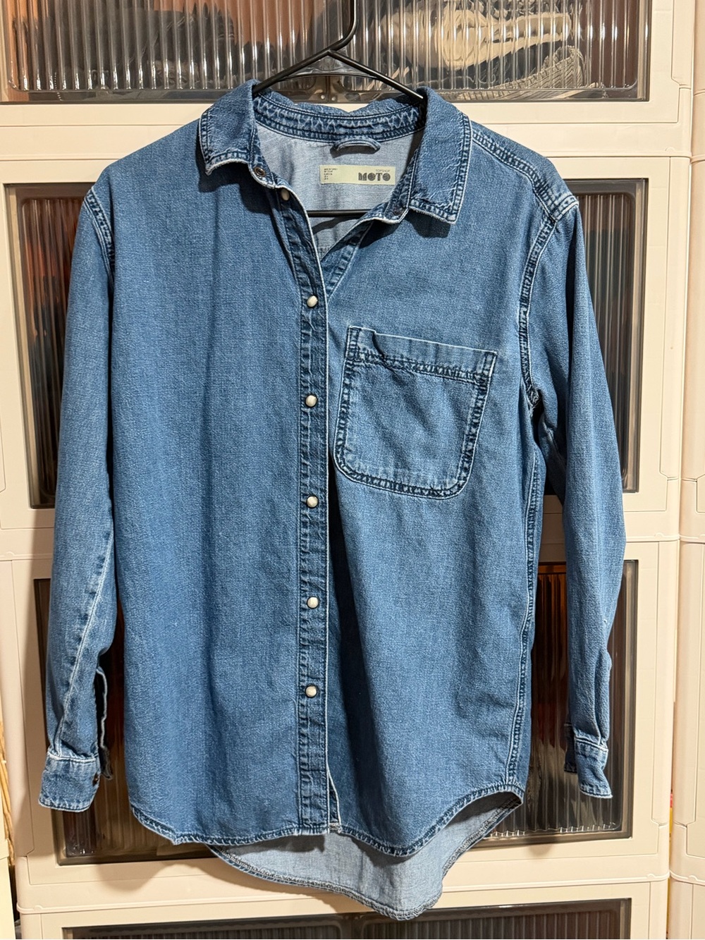 Denim Button-Up Shirt - Blue